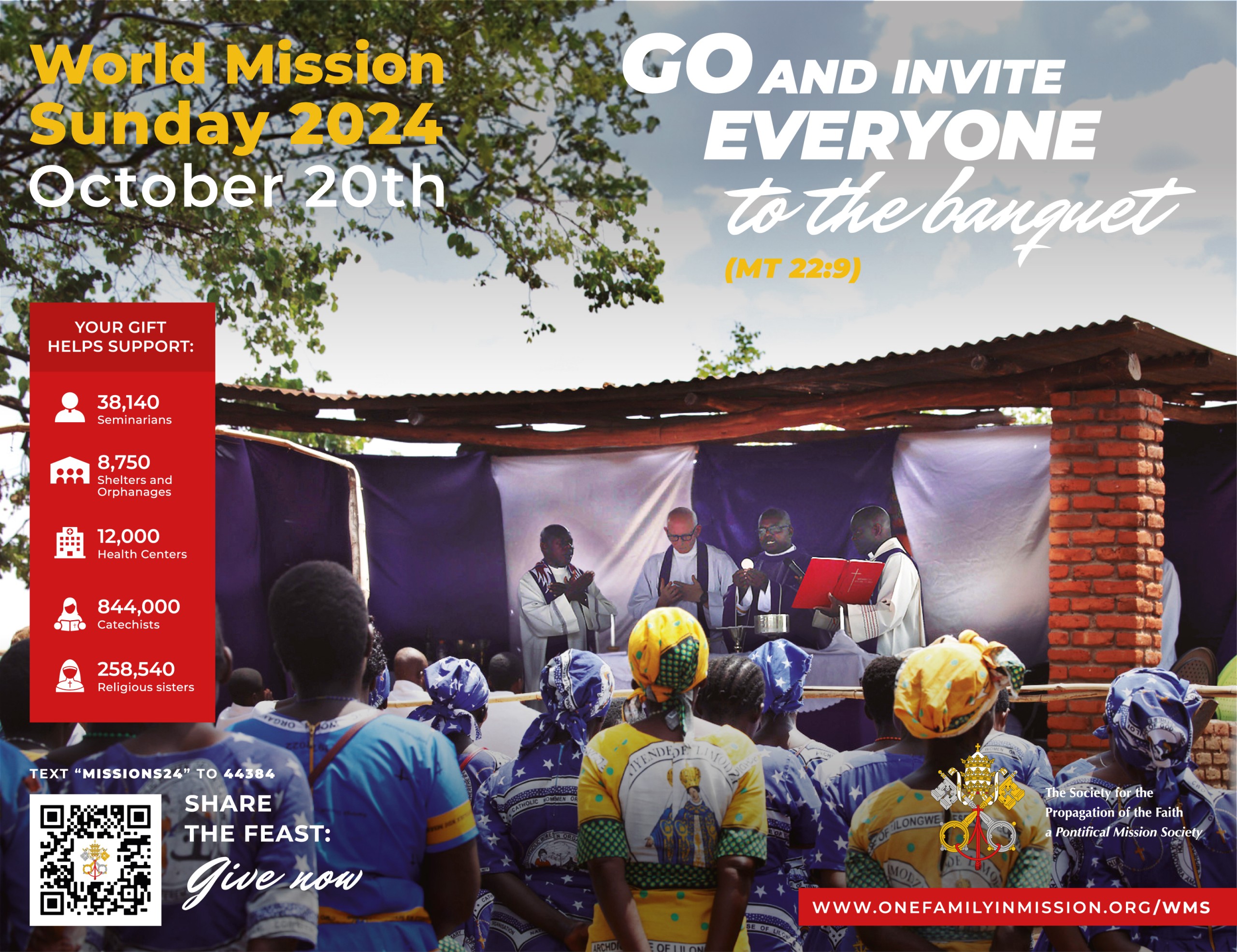 English Poster World Mission Sunday 2024