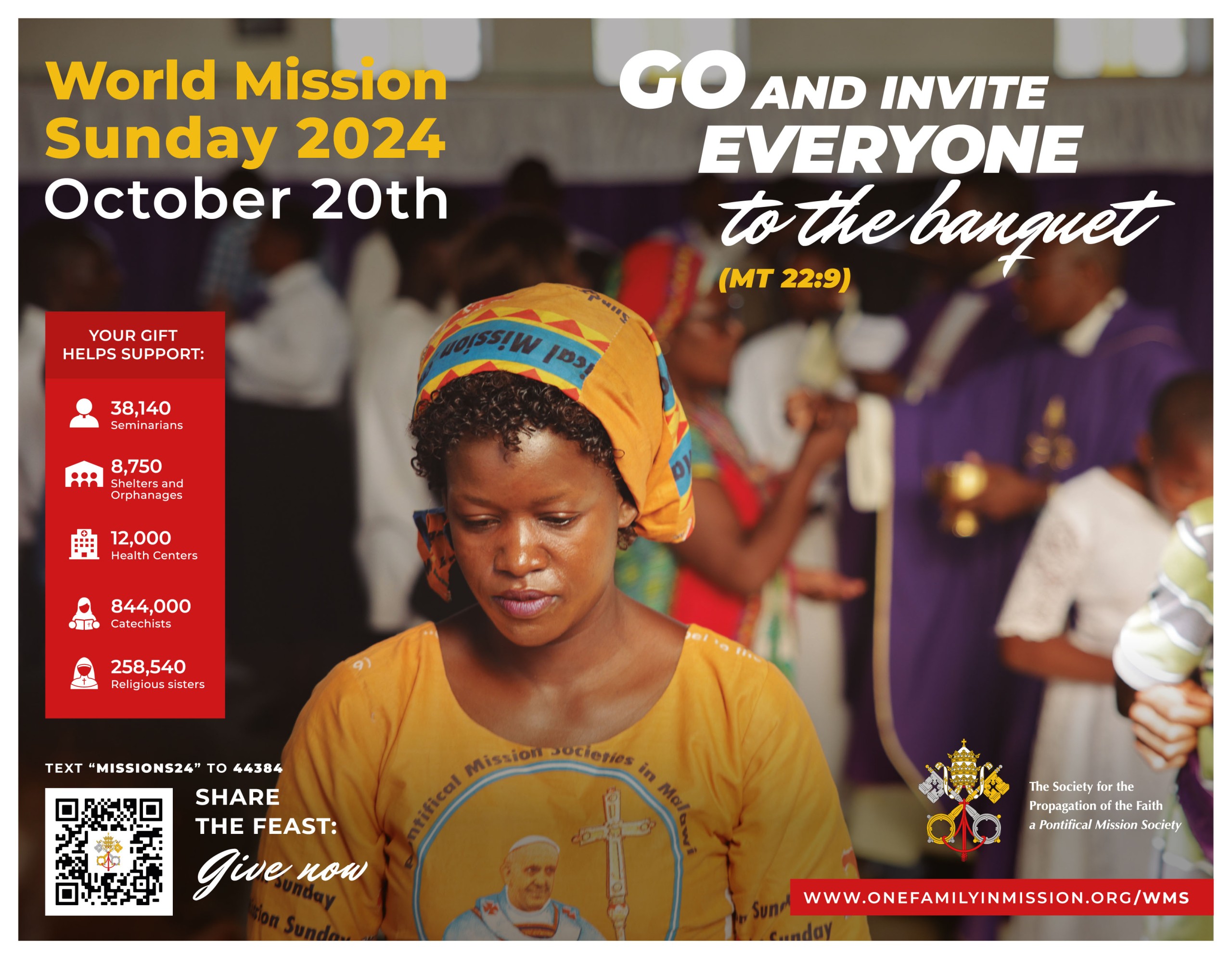 World Mission Sunday 2024 poster.