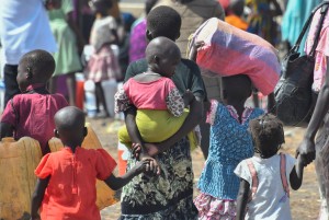 Children who fled the war-torn Sudan following the outbreak of fighting between the Sudanese army and the paramilitary Rapid Support Forces (RSF), in Renk, South Sudan, May 1, 2023. (OSV News photo/Jok Solomun, Reuters)