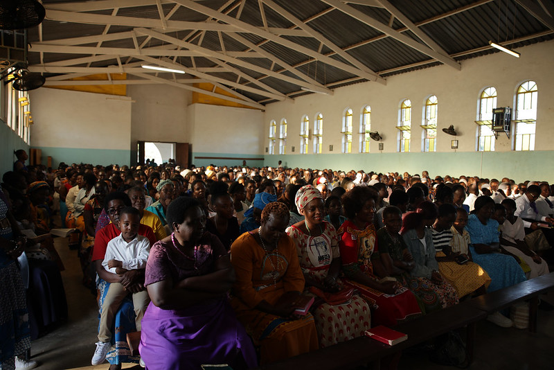 Catholic Community of Chikapa in the Our Lady Queen of Peace Pro-Parish for Sunday Mass.