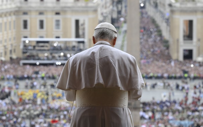 Pope Leon XIV first Regina Coeli in Rome, on May 11, 2025.